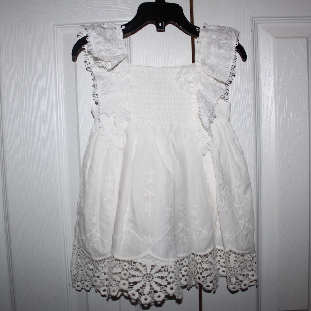 Baby Biscolli White Dress